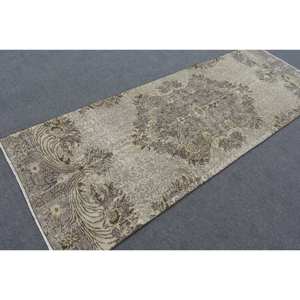 พรมขนสัตว์สไตล์ตุรกีโบราณขนาด34 x 94ft เป็นมิตรกับสิ่งแวดล้อมพรมขนสัตว์สีน้ำตาลเบจ - Product Image 2