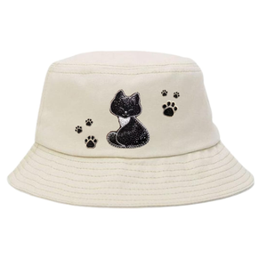 หมวกถังผ้าฝ้ายปักโลโก้ได้ตามที่ต้องการหมวกทรงถังสำหรับทั้งชายหญิง - Product Image 5