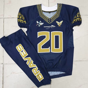 Camiseta de fútbol americano personalizada al por mayor camiseta de fútbol sublimada cosida camiseta de alta calidad para hombres/jóvenes - Product Image 3