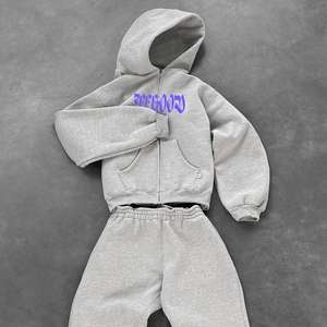 Chándal de Invierno para Hombre, Estilo Hip Hop, Holgado, 100% Algodón, Personalizado, Estampado Sólido, Talla Grande, Impresión por Transferencia de Calor, Precio Económico - Product Image 5