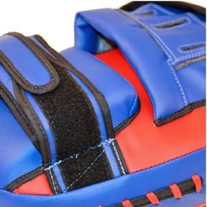 Custom Made Gold Cowhide Leather <b>Focus</b> Mitts Professional Training Curved <b>Focus</b> <b>Pads</b> OEM Customized Boxing Punch Mitts - Product Image 5