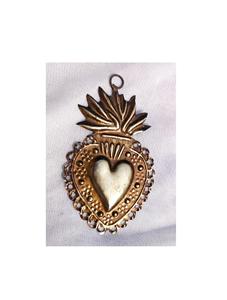 Colgante de pared de Metal clásico con alas de águila, colgante de medallón con corazón sagrado, Milagro Ornamental elegante - Product Image 6