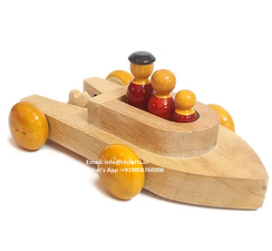 Natural <b>wooden</b> push <b>car</b> <b>toy</b> figures perfect for Montessori classrooms and early childhood play based learning activities - Product Image 3
