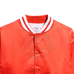 Chaqueta Letterman de Satén de Alta Calidad para Hombre, Cortavientos, Cuello Alto, Estilo Urbano, Personalizable para Invierno, Mejor Precio al por Mayor - Product Image 6