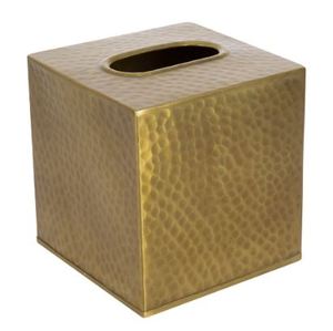 Boîte à mouchoirs carrée en métal galvanisé en gros, imperméable, style américain, 5x5 pouces, durable pour la maison et le commerce - Product Image 3