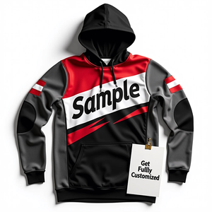 เสื้อฮู้ดดี้ผู้ชาย Fitwear แบบสั่งตัดทรงโอเวอร์ไซส์ ผ้าโพลีเอสเตอร์ 100% สไตล์สตรีทแวร์สุดเท่ ใส่สบาย เหมาะสำหรับฤดูหนาว - Product Image 2