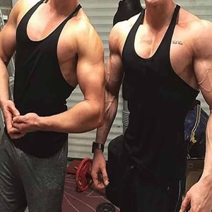 Vente en Gros Logo Personnalisé Confortable Couleur Solide Hommes Décontracté 100% Coton Respirant Débardeurs fabriqués par Robe de Sport - Product Image 5