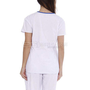 Tenues d'hôpital d'été personnalisables, haut de blouse pour femme, uniforme d'infirmière en tricot, blouses médicales personnalisées - Product Image 5
