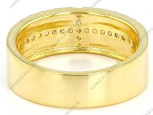 แหวนเงินแท้ 925 ชุบเงินประดับมอสซาไนต์รูปกากบาทแบบหนามเตย สำหรับผู้ชายและผู้หญิง แหวนแต่งงาน แหวนหมั้น แหวนพระเยซูรูปกากบาท - Product Image 2