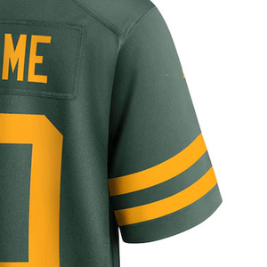 Maillot de football américain pour hommes en gros Design vintage avec maillot imprimé personnalisé à manches courtes pour équipe de football 100% polyester - Product Image 5