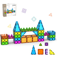 16 Piezas Bloques Magnéticos OEM, Juego de Bloques de Construcción Magnéticos Educativos, Bloques de Construcción STEM con Imán