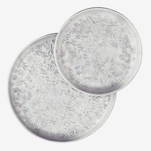 ถาดเสิร์ฟสแตนเลสดีไซเนอร์พร้อมสัมผัสแบบโบราณและสัมผัสขัดเงาสำหรับการแสดงที่ยอดเยี่ยมในบ้านและร้านอาหาร - Product Image 2