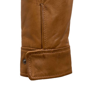 Stylish <b>Waterproof</b> Genuine Leather Winter <b>Jacket</b> Men Breathable Motorbike Canvas Stand Collar Front Hooded Windproof Custom - Product Image 2
