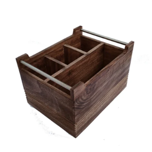 Utensilios de cocina hechos a mano, caja de almacenamiento de accesorios de cocina de madera maciza, calidad superior, precio asequible, Decoración de mesa, caja de almacenamiento de madera - Product Image 6