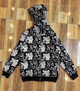 Veste à capuche unisexe personnalisée avec fermeture éclair complète sweats en éponge française de lavage sweats à capuche vintage avec fermeture éclair complète vierge avec lavage à l'acide - Product Image 1