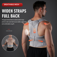 Correcteur de posture dorsal respirant VBOSI, le plus vendu, pour massage du dos et soutien lombaire