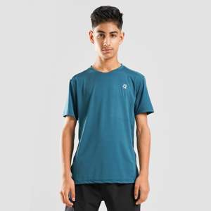 เสื้อยืดฮิปฮอปวินเทจสำหรับวัยรุ่น สีเขียวอมฟ้า ผ้าฝ้าย 100% ระบายอากาศได้ดี ดีไซน์เรียบง่าย ย้อมสีแบบบาติก ถักทอ น้ำหนัก 280 กรัม ทรงหลวม แขนสั้น - Product Image 1