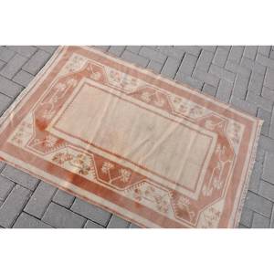 พรมโบโฮสีเบจสีส้มคลาสสิกดีไซน์ตุรกี3.1X4.5ฟุตผ้าขนแกะขนาดกลางเป็นมิตรกับสิ่งแวดล้อมวัสดุวิสคอส - Product Image 4