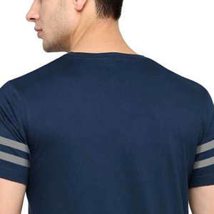 เสื้อยืดผ้าฝ้าย100% ของผู้ชายป้องกันริ้วรอยและแห้งเร็วระบายอากาศได้ดีพร้อมโลโก้พิมพ์ลายดิจิตัลตามสั่ง - Product Image 4