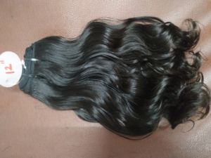 ช่อผมมนุษย์ผมเรมี่สีดำธรรมชาติแบบอินเดียยาว30นิ้วมัดสองชั้นสไตล์ลอนนุ่ม - Product Image 3