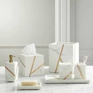 Elegante juego de baño de resina ecológico Patrón de modelo de Ángel impermeable - Product Image 4