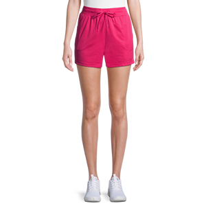 High Quality Breathable Best <b>Women's</b> Pink High Waist Drawstring <b>Skorts</b> With Pockets Breathable Knitted Sporty Shorts - Product Image 3