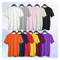 Camisetas Personalizadas para Parejas, 280gsm, 100% Algodón, Tallas Grandes, Felpa Sólida, Calidad de Exportación de Bangladesh, Manga Corta, Corte Elegante y Transpirable