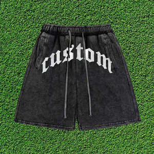 Men's Casual <b>Shorts</b> Streetwear 100% Cotton Custom Logo Quick dry Lightweight <b>Shorts</b> For Mens Wear Comfortable Drawstring Closure - Product Image 5