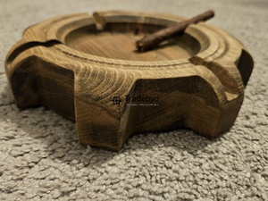 Tradebyd ที่เขี่ยบุหรี่ไม้งานแฮนด์เมดที่เขี่ยบุหรี่ทันสมัยเป็นมิตรต่อสิ่งแวดล้อมสำหรับตกแต่งโต๊ะทำงาน - Product Image 5