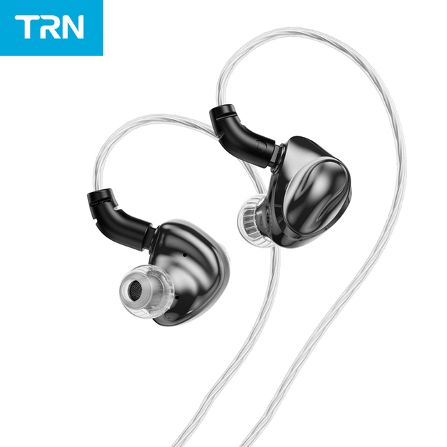 TRN Dolphin 10mm Dual Magnetic Circuit Dynamic Driver Liquid Metal HiFi in Ear Earphones Wired Earbuds Wired Earphones