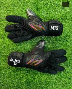 Guantes de portero de cuero Premium personalizables ajuste personalizado venta al por mayor fútbol látex agarre - Product Image 2