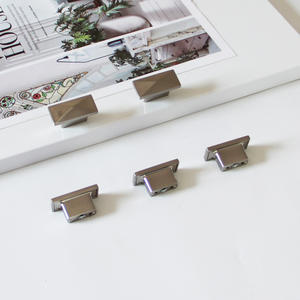 Tirador de perilla de armario de aleación de Zinc rectangular minimalista para dormitorio, armario, cocina, muebles de baño para sala de estar y comedor - Product Image 2