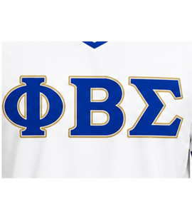 Jersey Tejido de Alta Calidad con Diseño de Hermandad Griega, Ropa Deportiva Universitaria Personalizada para Hombre, Bordado Sólido Informal, Antiarrugas y de Secado Rápido - Product Image 4