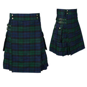 Loho Tartan kilts ผ้าขนสัตว์ผสมผ้าตาหมากรุกทอลายตามสั่งผลิตจากโรงงาน - Product Image 1
