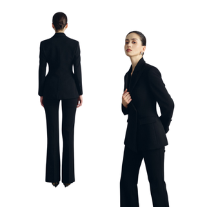 เบลเซอร์ออเดอร์แบบรอยบากสำหรับผู้หญิงเสื้อเบลเซอร์ผ้าคุณภาพสูงสินค้ามาใหม่ - Product Image 1