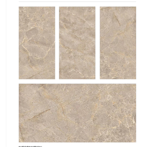 600x1200mm Appartement Jaune Clair Design Moderne Pierre Texture Marbre Poli Brillant Carrelage de Sol en Céramique - Product Image 1