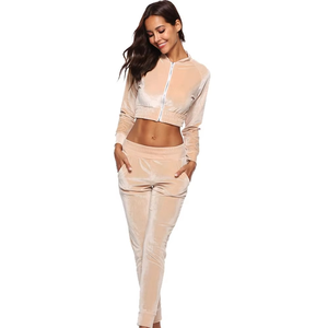 2025, conjunto de chándal para mujer, Top corto con capucha, algodón, hombros caídos, ajuste relajado, conjuntos de chándales con capucha de dos piezas para mujer, cómodos - Product Image 4