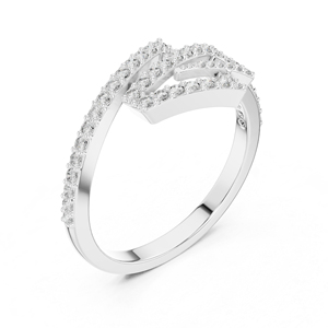 แหวนหยดน้ำเพชรทรงกลมสีโรสโกลด์ 14K สำหรับผู้หญิง |   ชุดลำลองประจำวัน |   เพชรที่เพาะเลี้ยงใหม่ - Product Image 4