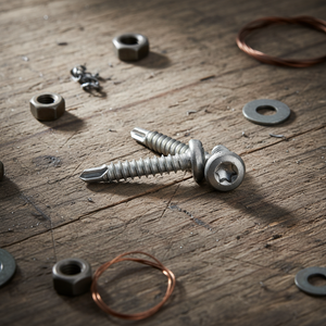 Vis autoperceuses PDC à tête cylindrique en acier inoxydable 304/316/410, filetage métrique/pouces à pas profond, classe 8, finition naturelle - Product Image 1