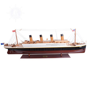 <b>Titanic</b> Wooden <b>Model</b> Ship Nautical Style Collectible Decor with Display Stand Perfect Gift Option (200Lx22.6Wx70.1H cm) - Product Image 1
