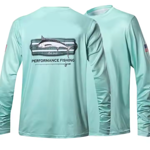 เสื้อตกปลาเสื้อเจอร์ซีย์ตกปลาโลโก้ออกแบบได้ตามต้องการ - Product Image 4