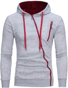 Vente en gros de sweat à capuche 100% coton pour hommes mode personnalisée de haute qualité avec fermeture éclair tissu véritable respirant pour l'hiver motif solide - Product Image 1