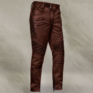 Pantalones Casuales de Cuero Genuino de la Mejor Calidad, Cintura Elástica, Tela de Lona, Impermeables, Transpirables y Ligeros - Product Image 2