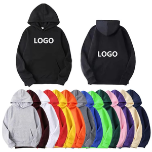 เสื้อมีฮู้ดแบบสวมหัวผ้าฟลีซประดับลูกปัดผ้าฝ้าย100% สำหรับฤดูหนาวมีน้ำหนักปรับแต่งสีได้สไตล์คลาสสิก - Product Image 1
