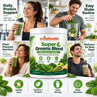 Poudre de Super Aliments Verts en Marque Blanche OEM Spiruline Chlorelle pour la Détoxification et le Soutien Digestif – Usage Adulte, Sans Gluten, Riche en Protéines