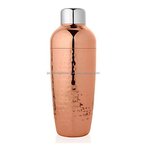 Coctelera de hoja de cobre con acabado de pulido brillante Diseño martillado Forma redonda Alta calidad para beber Precio al por mayor - Product Image 5