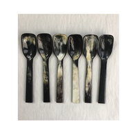 Vente chaude corne de buffle couverts cuillère café thé/sucre cuillère ustensiles de cuisine vaisselle corne cuillères
