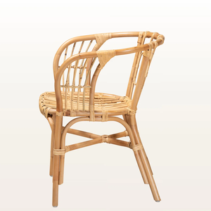 Rattan <b>Chair</b> with Natural Finish Home decoration Natural materials Eco-friendly dining <b>chair</b> Made in Vietnam Durable Wholesale - Product Image 2