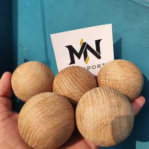 Bolas de Roble Natural Hechas a Mano, Esferas de Madera Premium para Manualidades, Juguetes Educativos y Exhibición - Product Image 1