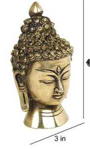 รูปปั้นพระพุทธรูปทองเหลืองโบราณที่เหมาะสำหรับตกแต่งบ้านสำนักงานมุมทำสมาธิและการตกแต่งภายในที่หรูหรา - Product Image 3